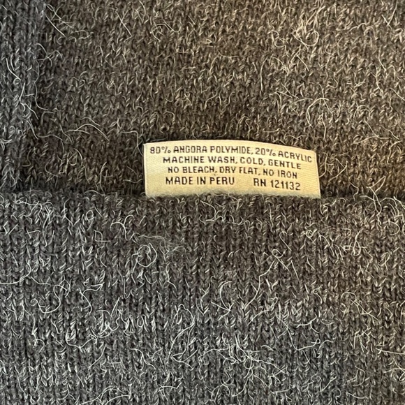 Costa Blanca Sleeveless Cowl Neck Sweater Stripe Pattern Grey and Beige Size S/P - Picture 5 of 6